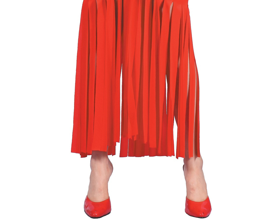 Role play-set for adult Red Evil (dress, hairband), size S EOL